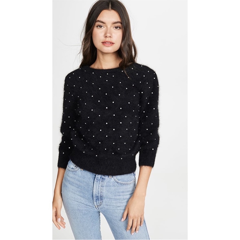 ba&sh Amby Jumper Noir Size 0/XS NWT